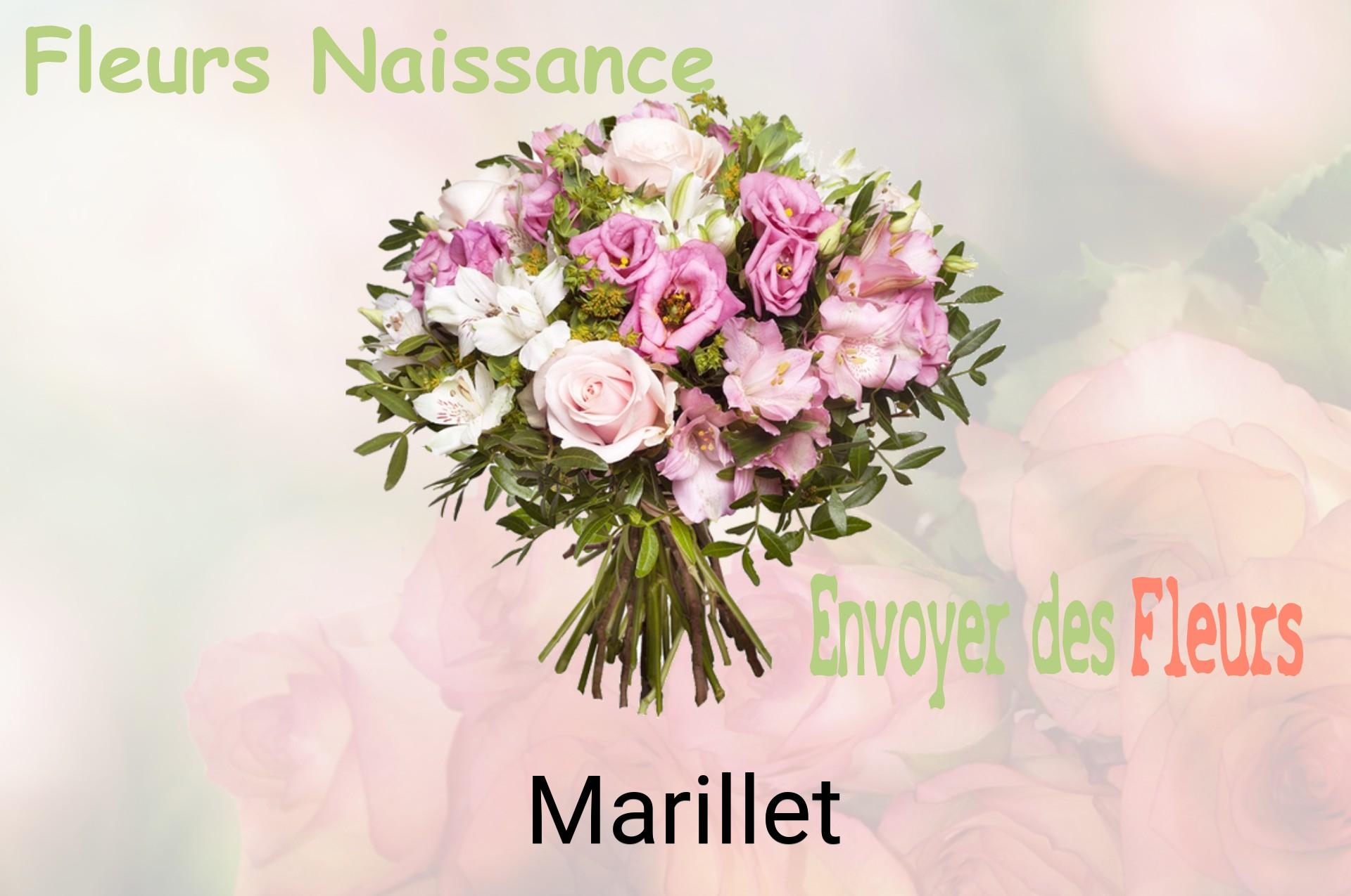 Bouquet de fleurs de naissance livré à Marillet